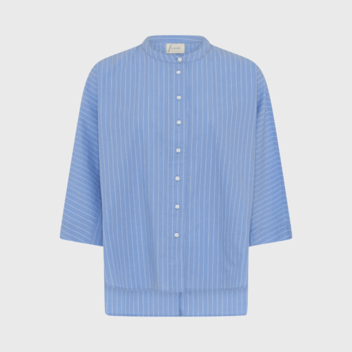 Frau - Seoul short shirt BD, Hydrangea stripe