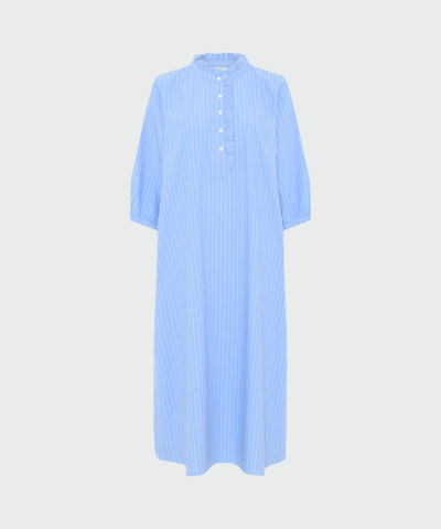 Frau – Madrid frill dress BD, Hydrangea stripe