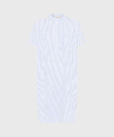 Frau – Seoul ss frill dress BC, Blue Cameo Stripe