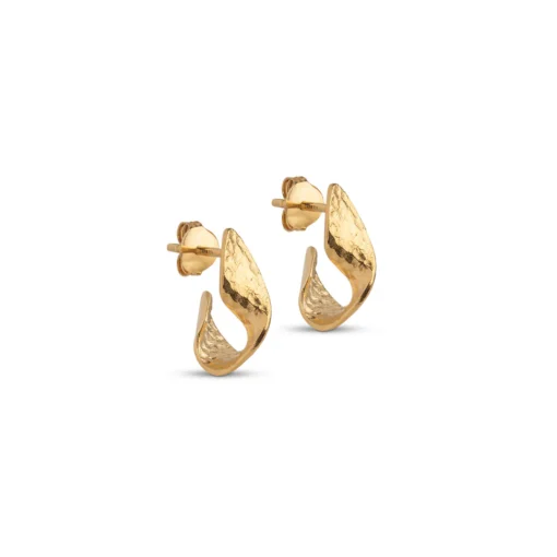 Enamel – Daia Hoops, Guld - Image 4