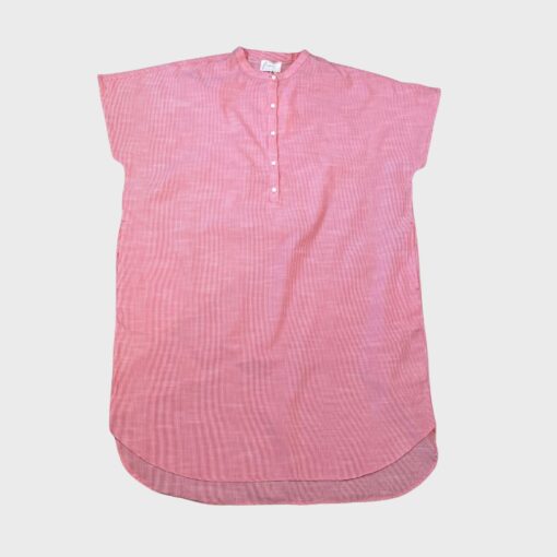 Frau – Seoul Kjole Hot Coral Stripe