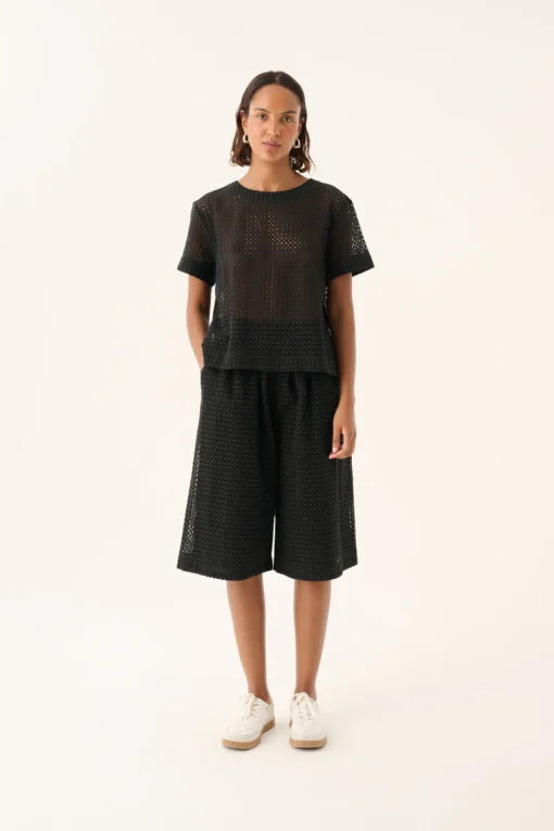 Rue de Tokyo - Perley Broderie Anglaise Shorts - Image 2