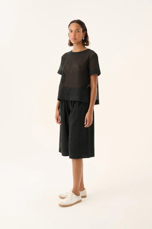 Rue de Tokyo - Perley Broderie Anglaise Shorts - Image 5