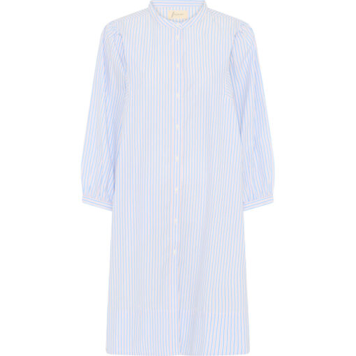 Frau - Pisa Puff Short Dress BC, Blue Cameo Stripe - Image 3