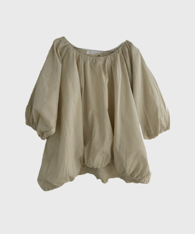 Rabens Saloner - Rachelle Voile Cloud Blouse, Champagne