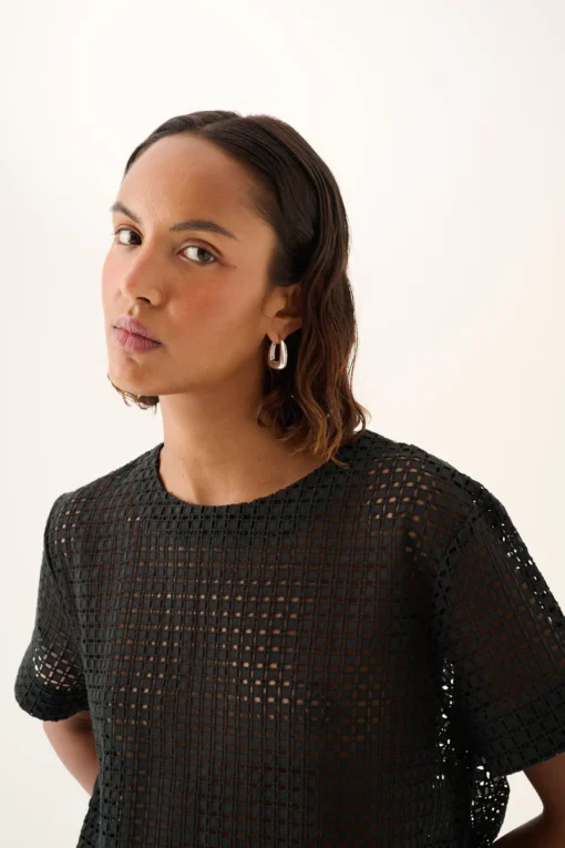 Rue de Tokyo - Selin Broderie Anglaise Skjorte - Image 5