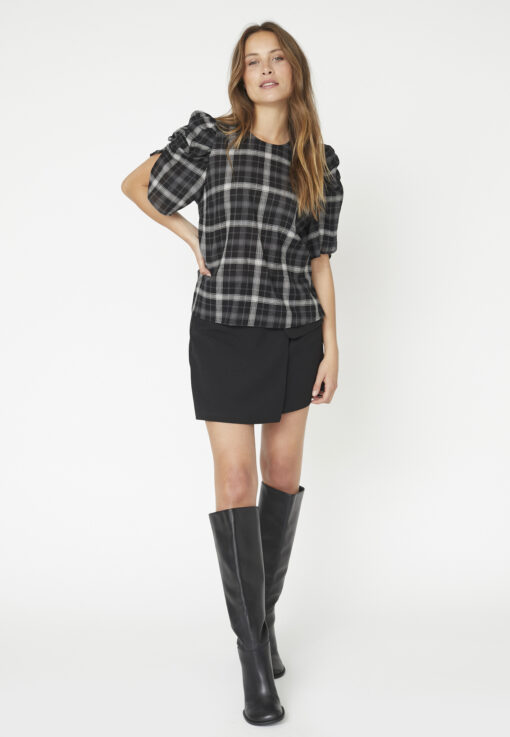 Co'Couture - SallyCC Check Blouse - Image 2