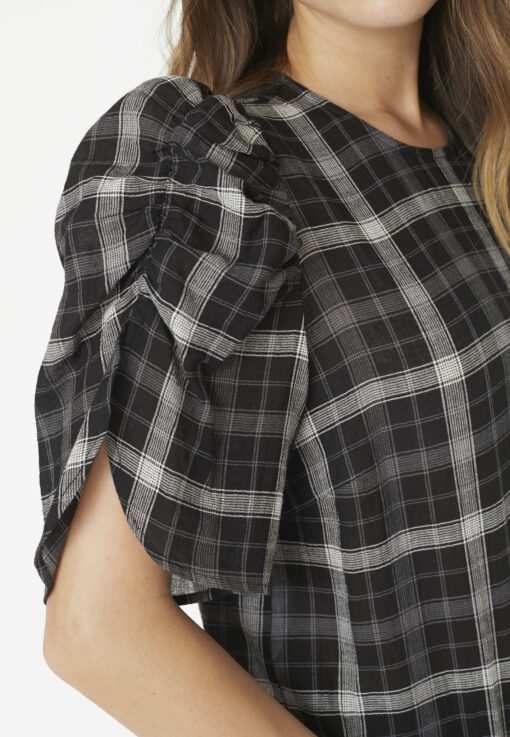 Co'Couture - SallyCC Check Blouse - Image 4