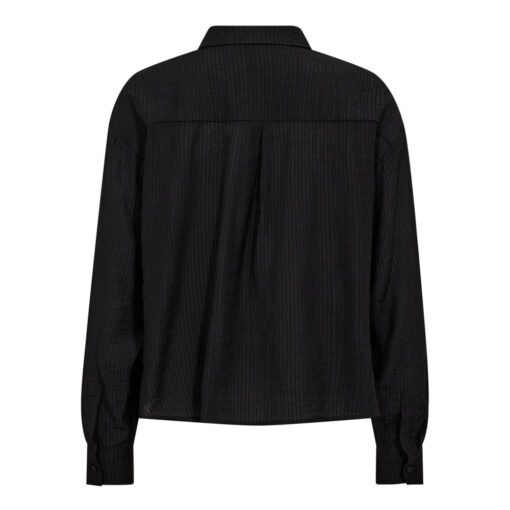Co’Couture – Albie Frill Skjorte, Sort - Image 2
