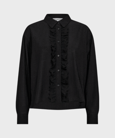 Co’Couture – Albie Frill Skjorte, Sort