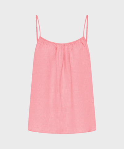 Frau – Vancouver SL Top, Hot Coral Stripe