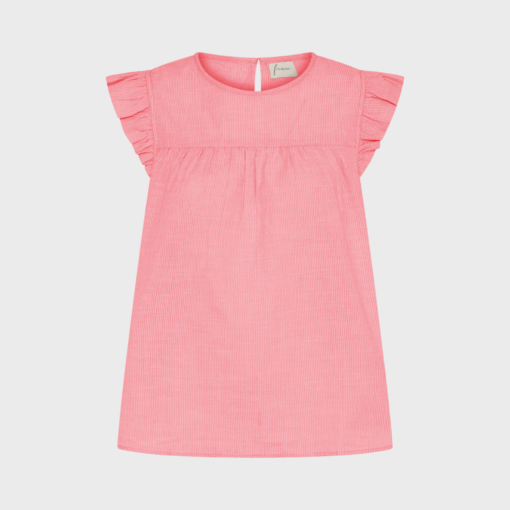 Frau - Stockholm Top Hot Coral Stripe