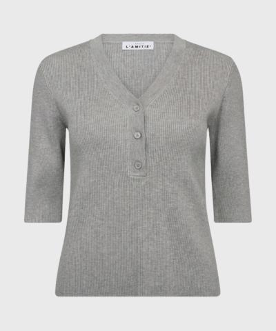 Haute L'Amitié - Piccolo Polo Rib Knit Grå
