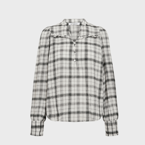 Co'Couture - Sally Check V-Blouse