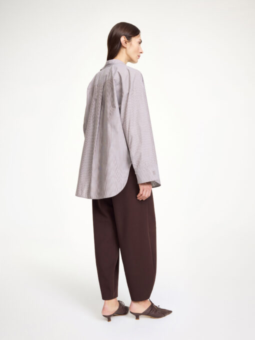 By Malene Birger – Derris Shirt, Brown Stripe - Image 3