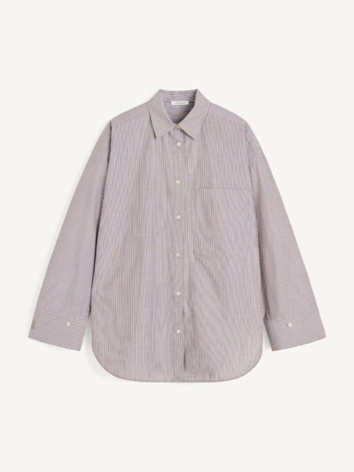 By Malene Birger – Derris Shirt, Brown Stripe - Image 5
