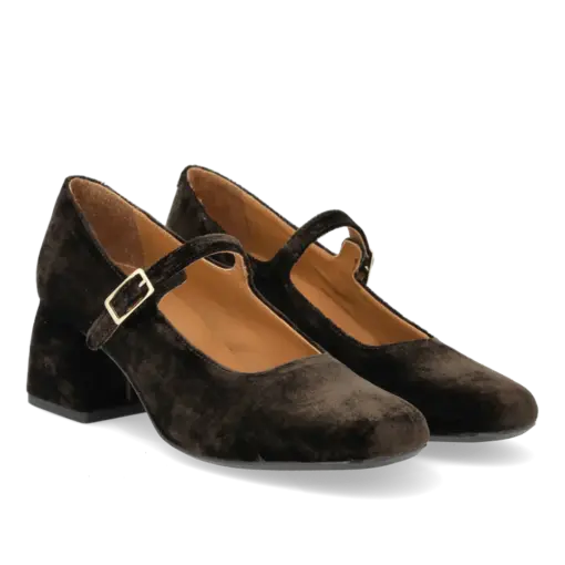 Angulus – Mary Jane, Brun Velour - Billede 7