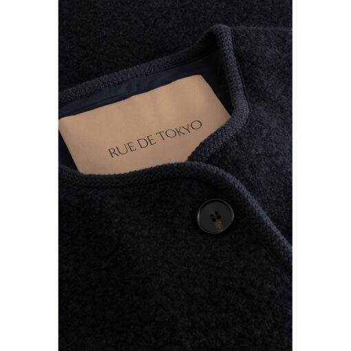 Rue de Tokyo - Cas Teddy Vest, Dark Navy - Image 7