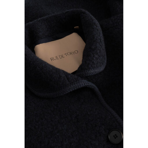 Rue de Tokyo - Cedar Teddy Jacket, Dark Navy - Image 4