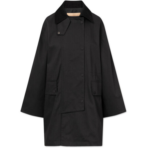 Rue de Tokyo - Cimana Heavy Trench Jacket, Black - Image 7