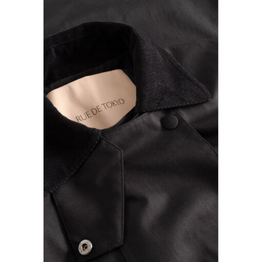 Rue de Tokyo - Cimana Heavy Trench Jacket, Black - Image 6