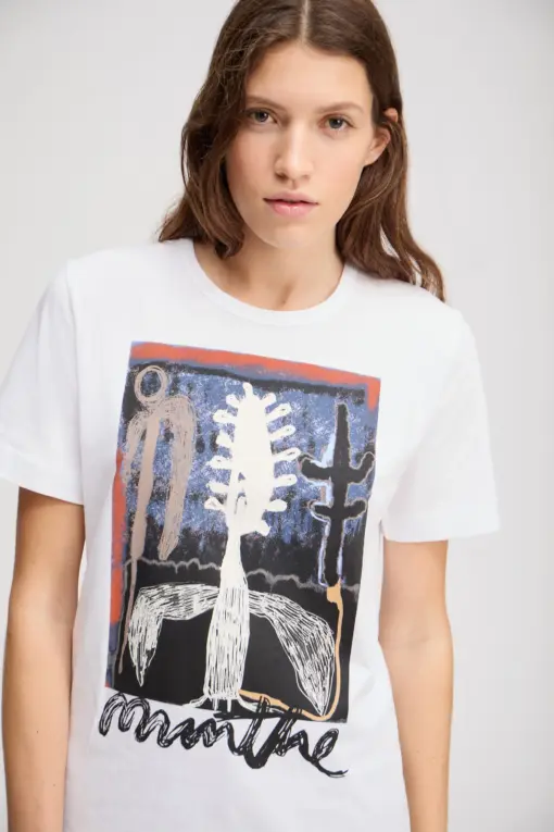 Munthe – Lack T-shirt, White - Image 2