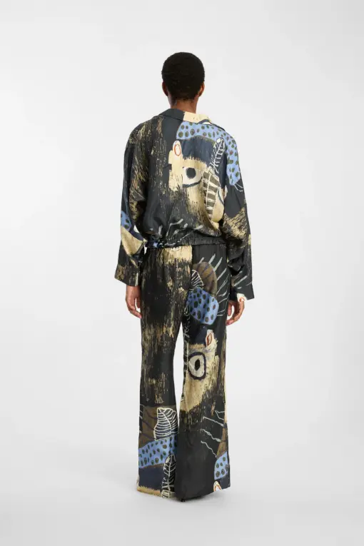 Munthe - Arum Pants, Black Print - Image 3