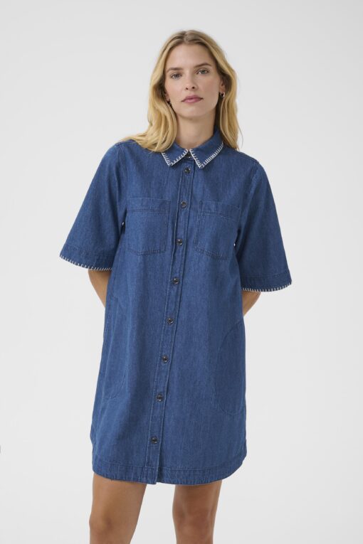 Part Two - Sardia Dress, Blue - Image 3