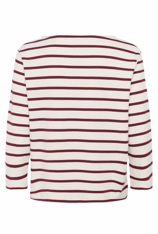 Part Two - Nela T-shirt, Tawny Port Stripe - Image 7