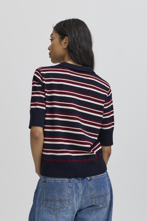 Ball - Bamariette Knit SL Polo, Navy - Image 4