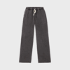 American Vintage Afoma joggers i Vintage Darkness – løse bomuldsbukser med elastik i talje og ankler
