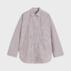 Oversize skjorte i økologisk bomuld med skjortekrave, knaplukning og brystlomme – Derris Shirt fra By Malene Birger.