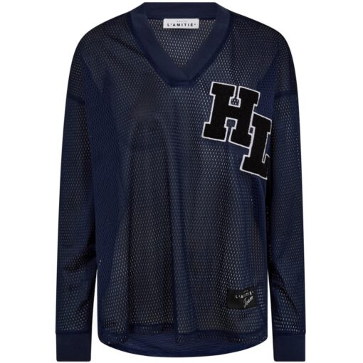 Haute L’Amitié – Haute Drift Blouse, Navy - Image 2