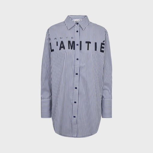 Haute L’Amitié - Stripe Chest Logo Shirt