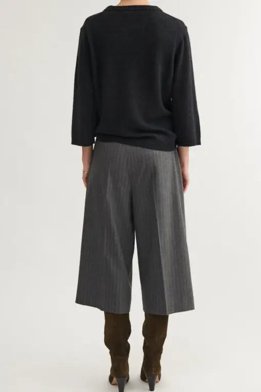 Basic Apparel – Marjo Shorts, D. grey melange / Birch - Billede 3