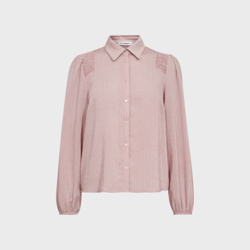 Co'Couture - ViolaCC Smock Shirt, Pale Pink