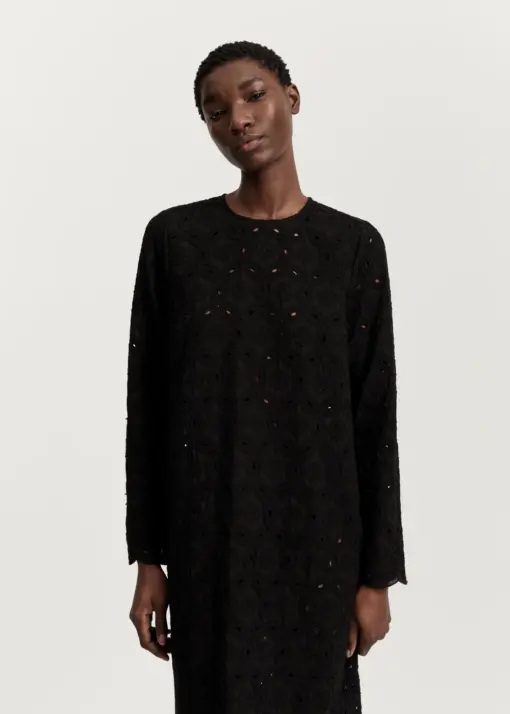 Aiayu - Novia dress embroidery, Black - Image 2