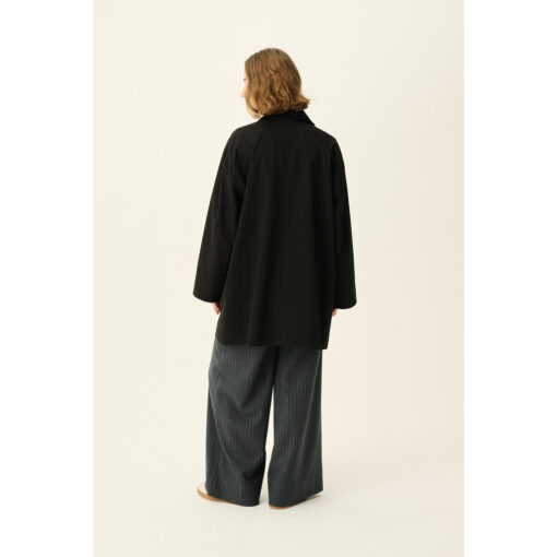 Rue de Tokyo - Cimana Heavy Trench Jacket, Black - Image 4
