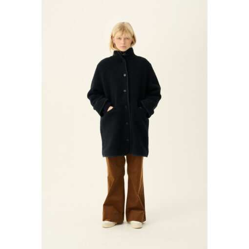 Rue de Tokyo - Cedar Teddy Jacket, Dark Navy - Image 8