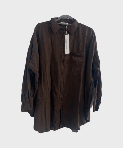 Raben Saloner – Noah Skjorte, Dark Brown