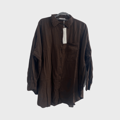 Raben Saloner – Noah Skjorte, Dark Brown