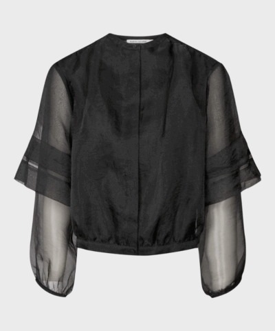 Rabens Saloner, Organza Layer Shirt Jacket, Everlyn