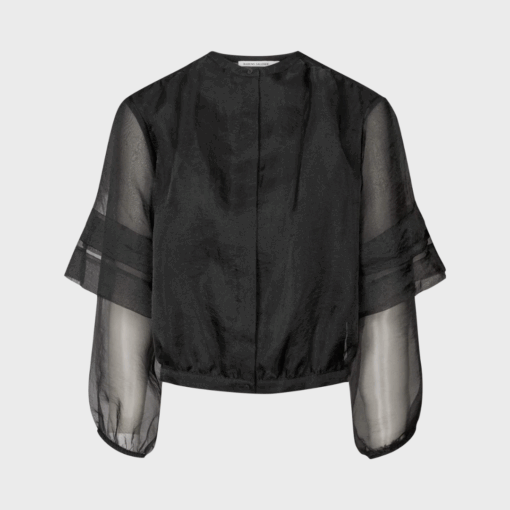 Rabens Saloner, Organza Layer Shirt Jacket, Everlyn