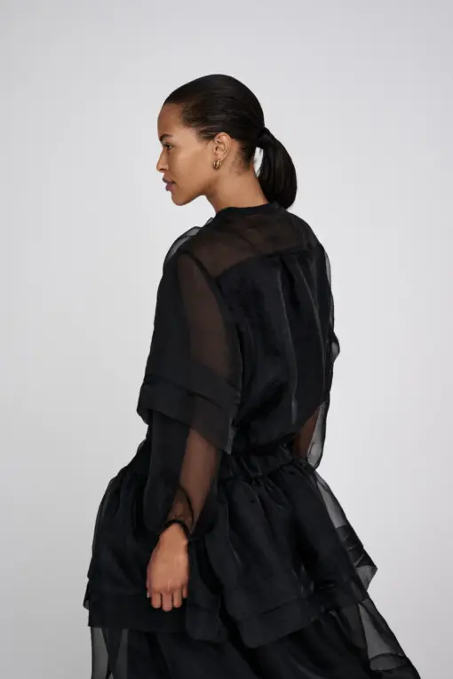 Rabens Saloner, Organza Layer Shirt Jacket, Everlyn - Image 8
