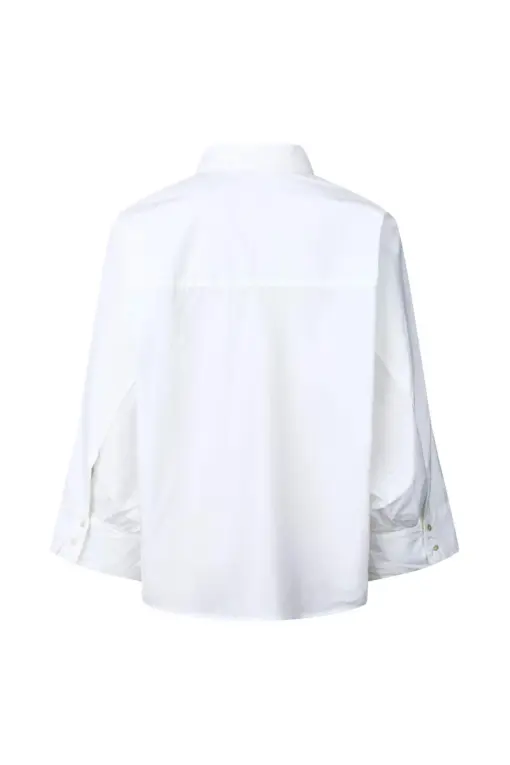 Rabens Saloner - Chloe Poplin Full shirt, White - Image 4
