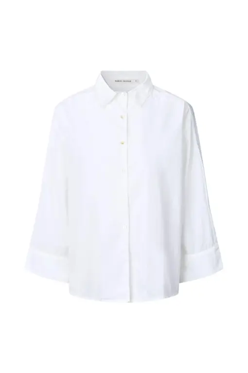Rabens Saloner - Chloe Poplin Full shirt, White - Image 5