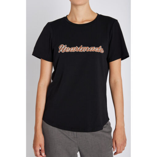Heartmade – Efia logo T-shirt, Black - Image 2
