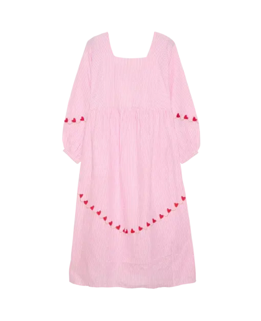 Sissel Edelbo - Wenke Dress, Pink Stripes - Image 5