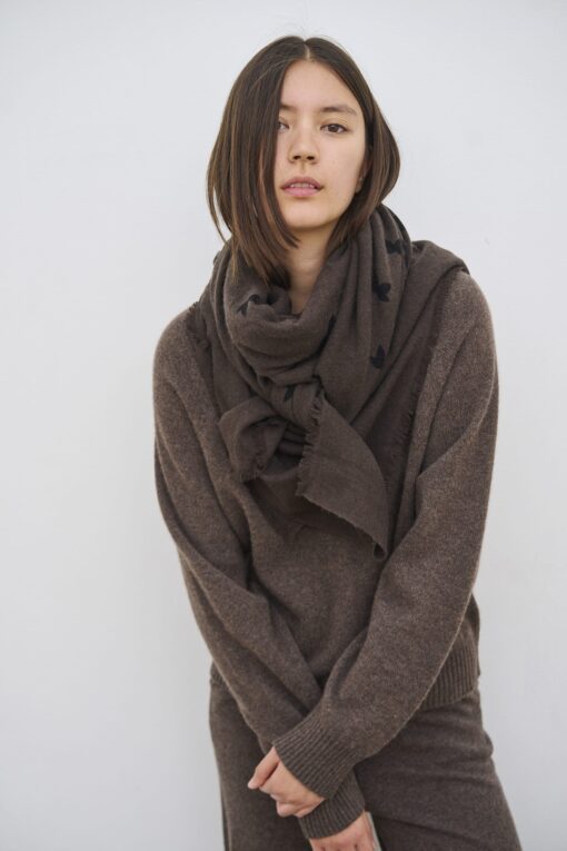 Care By Me – Eline Sweater, Dark Brown - Billede 3