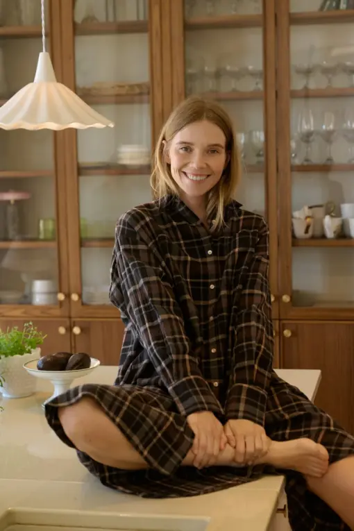 Moshi Moshi Mind - Floret Shirtdress Check - Image 3